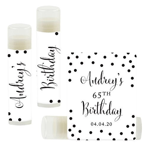 Andaz Press Personalized Milestone Birthday Party Black