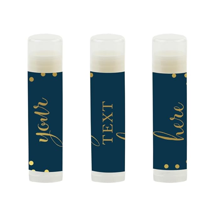 Andaz Press Personalized Lip Balm Party Blue,