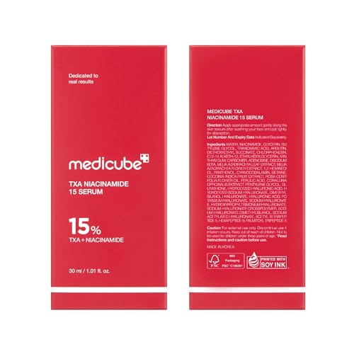 medicube TXA+Niacinamide 15% Glow Facial Serum for After Spot Care | All-in-One Daily Korean Skincare | Uneven Skin Tone, Texture, and Hydration Care | High-Potency Tranexamic Acid 5% | 1.01 fl.oz