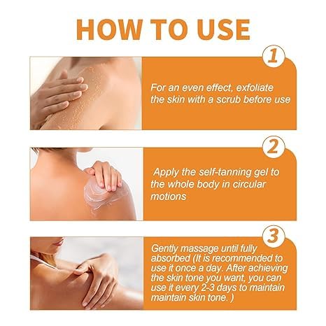 2Pcs Luxury Intensive Tanning Gel, Natural