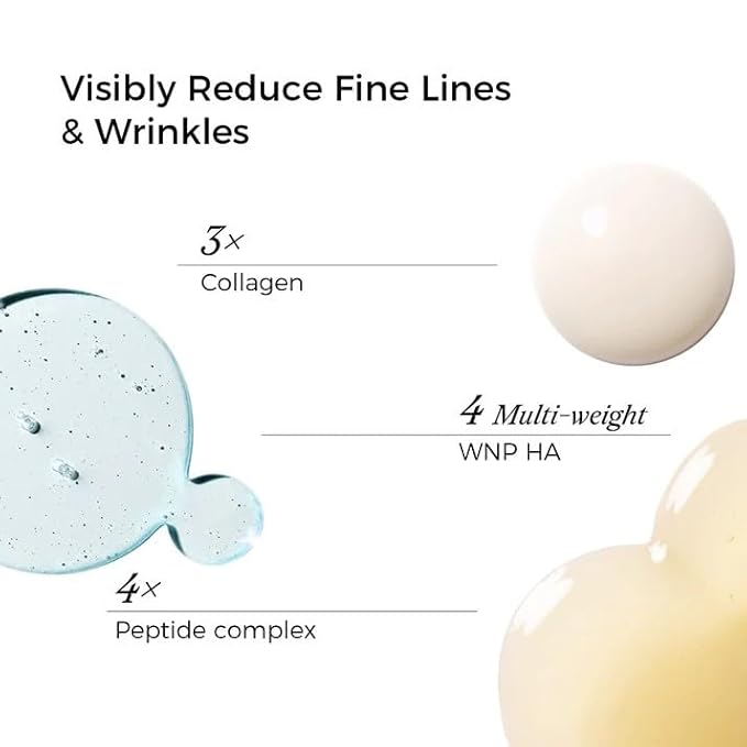 WNP collagen &4D hyaluronic acid Serum Anti Aging,Oil-Suspension Serum|Barrier repair Firming Emergency Repair|WaterOilBalance| Single-Use Vials Skincare for Sensitiveskin(1.2ml/0.04 fl.oz.)*30