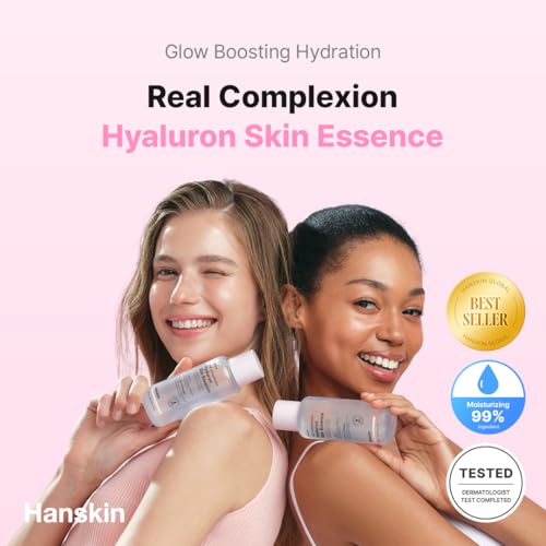 Hanskin Hyaluron Skin Essence, Hydrating Facial Astringent Toner for Dry, Dull, Sensitive Skin - Hyaluronic Acid Collagen Moisturizing Purifying Paraben-Free Korean Skincare [5.07 fl. oz.]