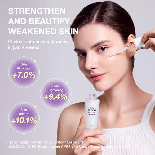 Donginbi LAB 1899 Red Ginseng Peptide Serum - Quick Lifting Facial Serum and Moisturizer, Korean Skin Care Antioxidant Facial Essence for Youthful and Radiant Skin, 1.69 floz / 50 ml