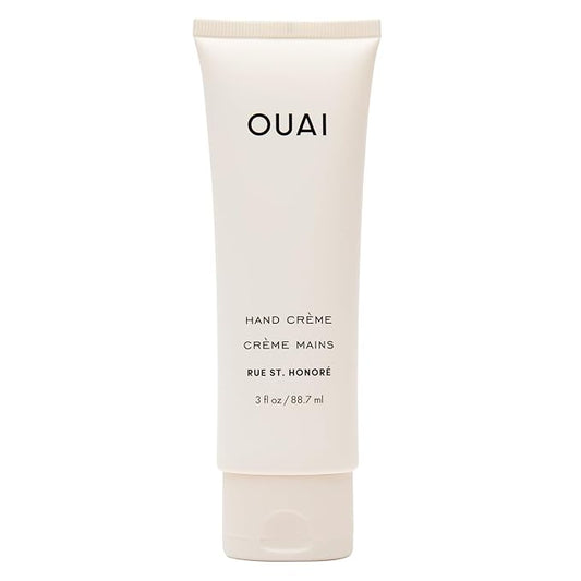 OUAI Hand Cream - Thick, Creamy Balm with Coconut Oil, Murumuru Butter and Shea Butter - Hydrating Moisturizer for Soft Hands - Use Daily to Deeply Nourish Skin (3 Oz)
