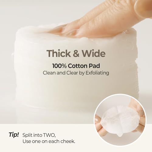 SKINFOOD Rice Daily Toner Pad, Korean Skincare Face Toner with 100% Cotton Pads for Glow Glass Skin, Natural Rice Water Milk, Hydrating, Exfoliating, Glowing, Vegan, 8.81 oz (60 Pads)