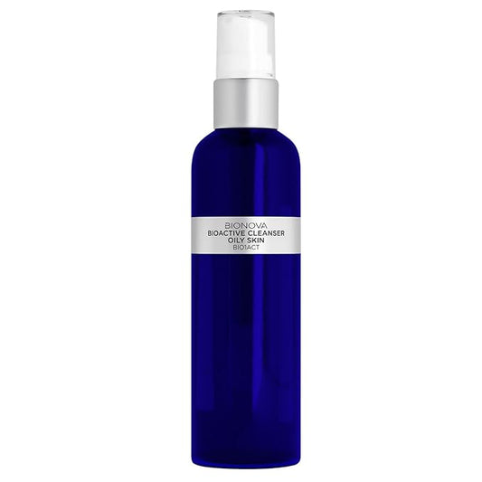 Bioactive Facial Cleanser Treatment for Oily Skin - Non-Foaming Face Wash Provides a Gentle Deep Clean and Eliminates Excess Oil (4.5 fl oz)