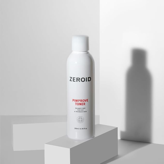 ZEROID | Pimprove Facial Toner | Skin Barrier with Hyaluronic Acid & Ceramide | pH Balanced Face Toner for Oily & Sensitive Skin | Korean Skincare | Facial Deep Hydrating | 6.76 fl oz (200ml)