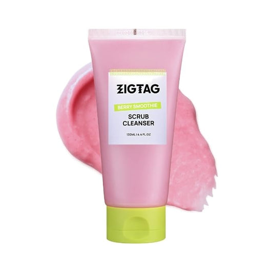 4-in-1 Konjac Jelly Face Cleanser – Gentle Daily Exfoliating, Deep Cleansing, Pore Care & Makeup Removal | Berry Smoothie Texture with Raspberry & Vitamin B+C+E Complex | Dermatologist-Tested