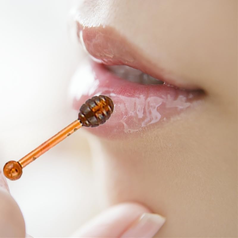 30 PCS Lip Balm Applicators Stick Honey Dipper Small Spoon Multiple Colour Honey Jar Jam Mini Lip Gloss Stick for Lip Balm