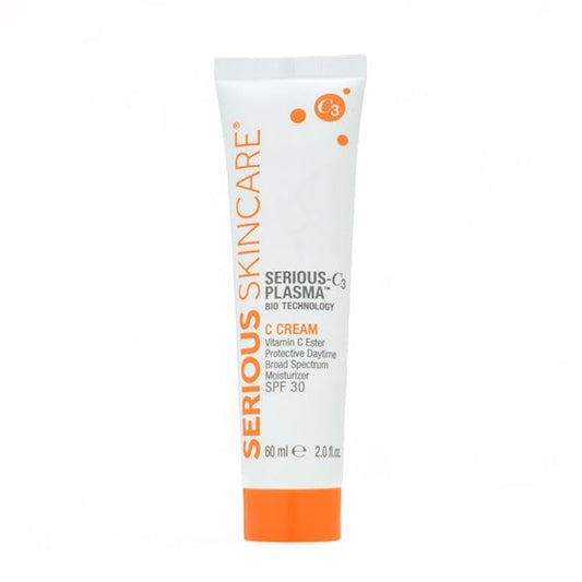 Serious Skincare - Vitamin C Face Cream for Women and Men - Hydrates Dry Skin - Anti-Aging Wrinkle Moisturizer for Radiant Skin - Vitamin C3 Esters - Hydrolyzed Collagen - Daytime SPF 30-2 Fl. Oz.