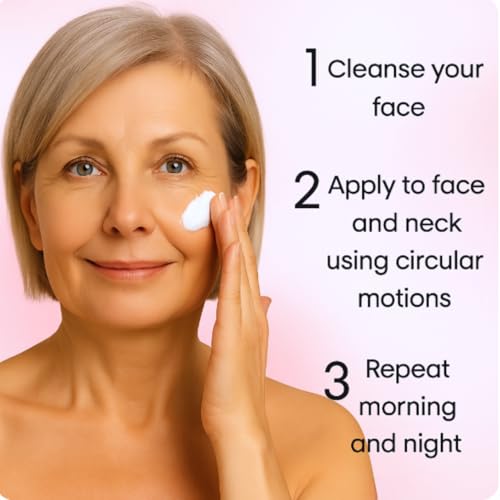 Liv La Fay Retinol Collagen Face & Neck Cream with Ceramides & Hyaluronic Acid – Day & Night K-Beauty Moisturizer – Korean Skincare Ingredients – 1.7 fl oz