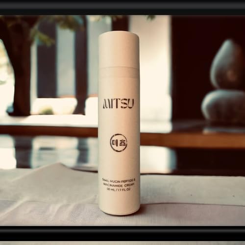 MITSU Snail Mucin Face Cream with peptides, Matrixyl 3000, argilerine, niacinamide, Anti-Aging, Wrinkles, Fine lines, Rejuvenation, sulfates free, parabens free, cruelty free Korean Skincare