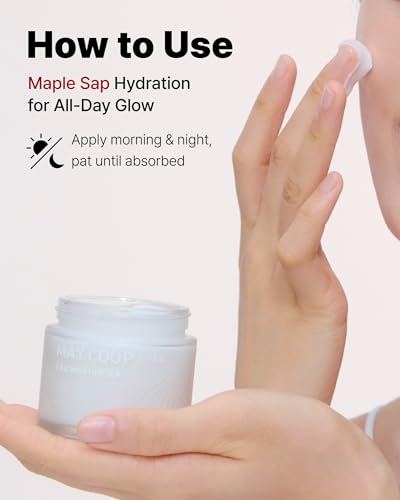 MAY COOP Raw Moisturizer Face Cream – Daily Hydrating Cream with Maple Sap for Deep Hydration, Softening & Nourishing - Korean Skincare, Vegan Clean Beauty, 2.8oz.