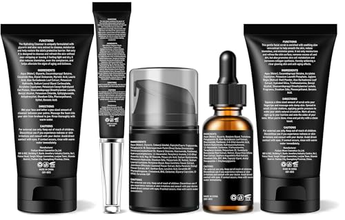 Mens Skin Care Kit,Skin Care for Men,Deep Hydrate,Moisturize,Firm Skin,Gentle Men's Facial Skin Care Routine Kit for Men Christmas Valentines Birthday Gifts for Him Boyfriend Husband Fathers Dad
