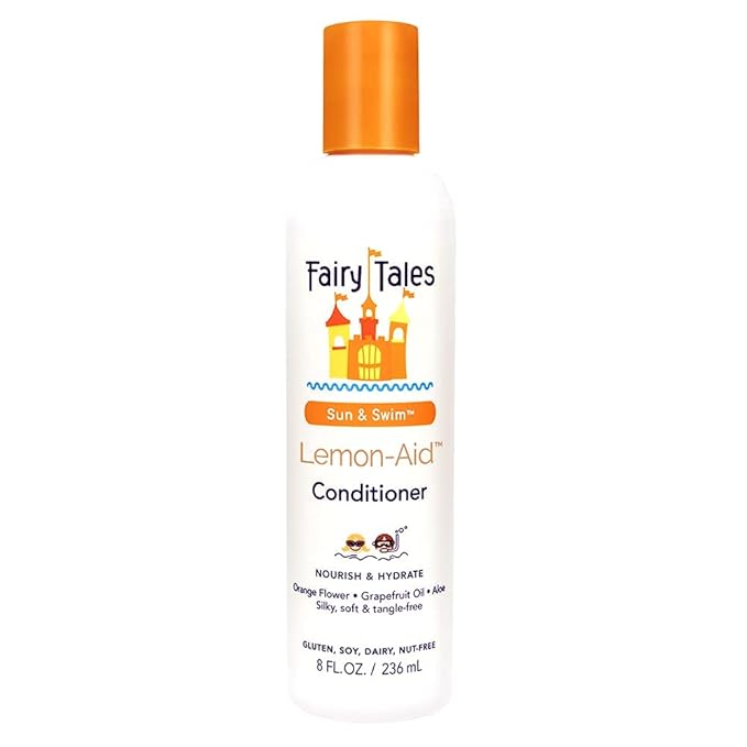 Fairy Tales Swimmer Conditioner for Kids - 8 oz | Made with Natural Ingredients in the USA | Replenish and Restore from Chlorine and Salt Damage | No Parabens, Sulfates, or Synthetic Dyes