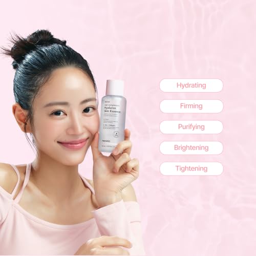 Hanskin Hyaluron Skin Essence, Hydrating Facial Astringent Toner for Dry, Dull, Sensitive Skin - Hyaluronic Acid Collagen Moisturizing Purifying Paraben-Free Korean Skincare [5.07 fl. oz.]