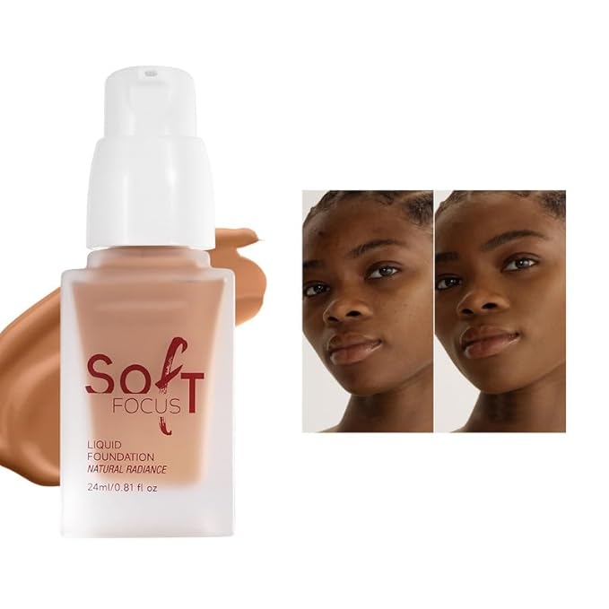 Soft Focus Deep Liquid Concealer Foundation, Hydrating Hig