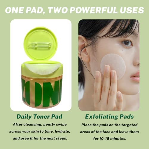 EdenEdges Korean Skincare Toner Pads, Dark Spot & Wrinkle Treatment, Anti-Aging with Snail Mucin, Centella Asiatica Niacinamide and Peptides, 100 Count