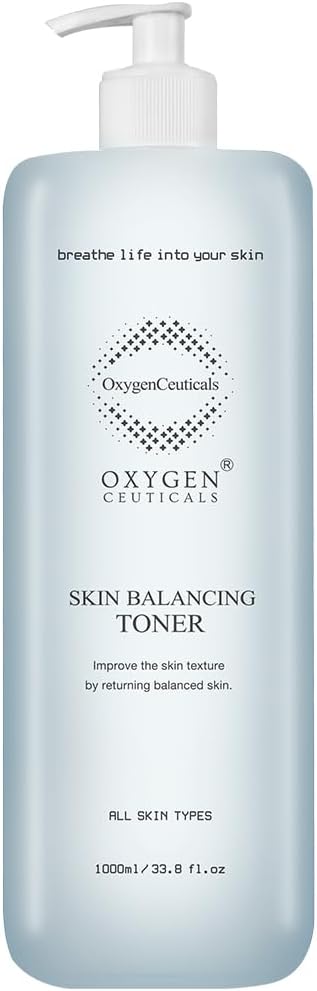 Skin Balancing Toner – Hydrating & pH Balancing Facial Toner with Centella, Lavender & Freesia Extracts, Improves Skin Texture for Oily & Combination Skin. 33.8 fl.oz (1000ml)