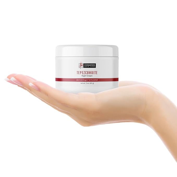 Cosmesis Skincare Tepezcohuite Night Cream with Mexican Origins Crema de Tepezcohuite Cream for Face 2fl oz