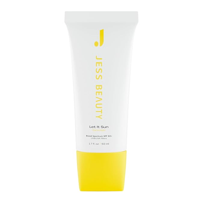 Jess Beauty Let it Sun 50+ Sunscreen, Green Tea & Aloe Extract, 1.7 fl oz