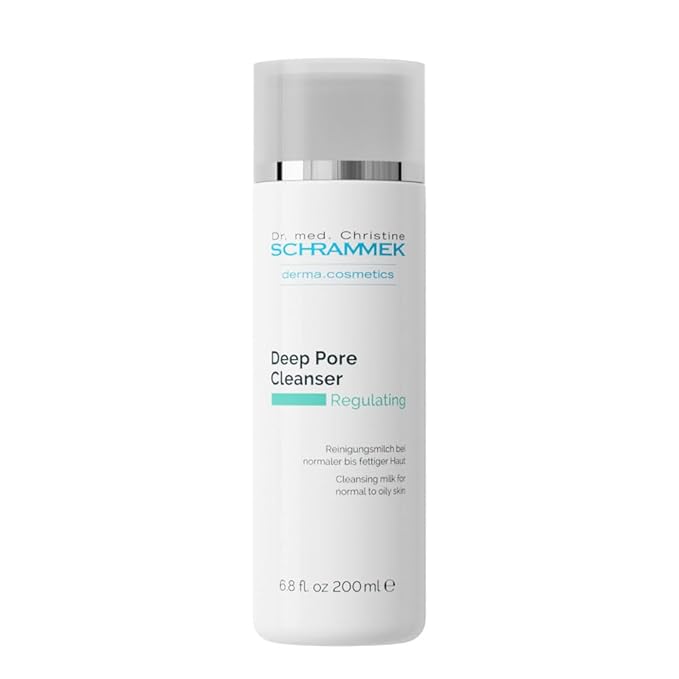 Schrammek Deep Pore Cleanser (6.8 fl oz) - Cleansing Milk for Normal Skin - Makeup Removal - Face Wash & Cleanser – No Parabens - Skin Care - Dr