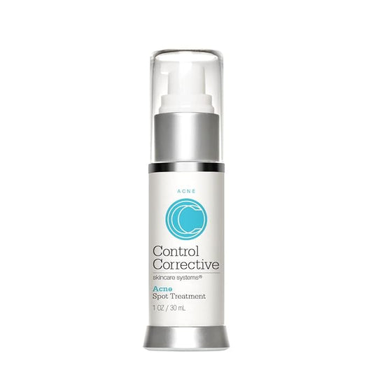 CONTROL CORRECTIVE Acne Spot Treatment, 1 Oz - Reduce & Treat Acne Breakouts, Potent Blend Of Lactic & Glycolic Acid, Exfoliating, Lightweight Gel, No Parabens Or Dyes, Calming Aloe Vera, Witch Hazel