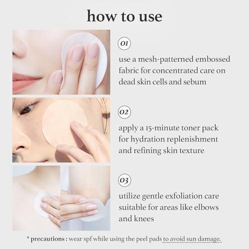 NOONI Facial Toner Pads - Glycolic Acid Exfoliating Pads 80 EA | AHA(Glycolic Acid, Lactic Acid), Pore Pad, Glass Skin, Reduces Fine lines with Panthenol & Hydrating Serum, Korean Skin Care, Kbeauty