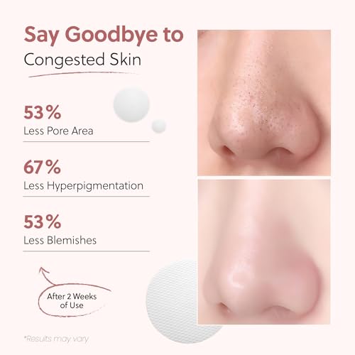 QUIA Dual-Action Toner Pads – Exfoliate and Hydrate Pores in One Step – Soothing PHA Formula for Sensitive Skin – Reduces Blackheads and Blemishes- 70 Textured Pads – Korean Skincare