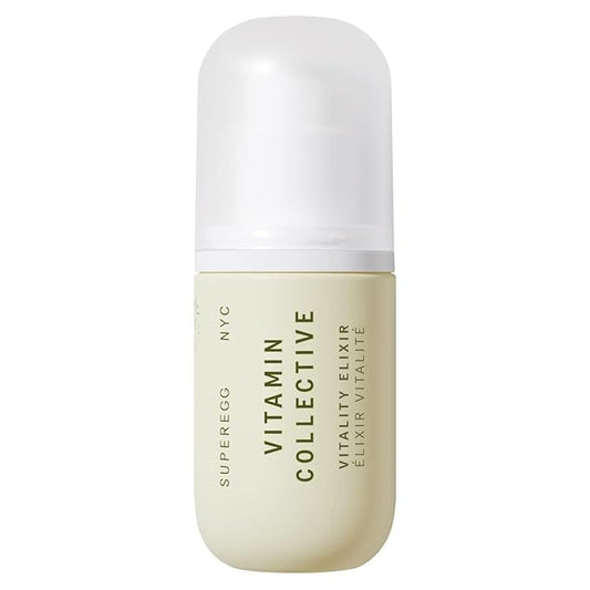 SUPEREGG Vitamin Collective Vitality Elixir: For a bright and firm complexion. Treatment serum with Vitamin B·C·E·F·K and Sea Moss. 30 ML / 1 FL OZ
