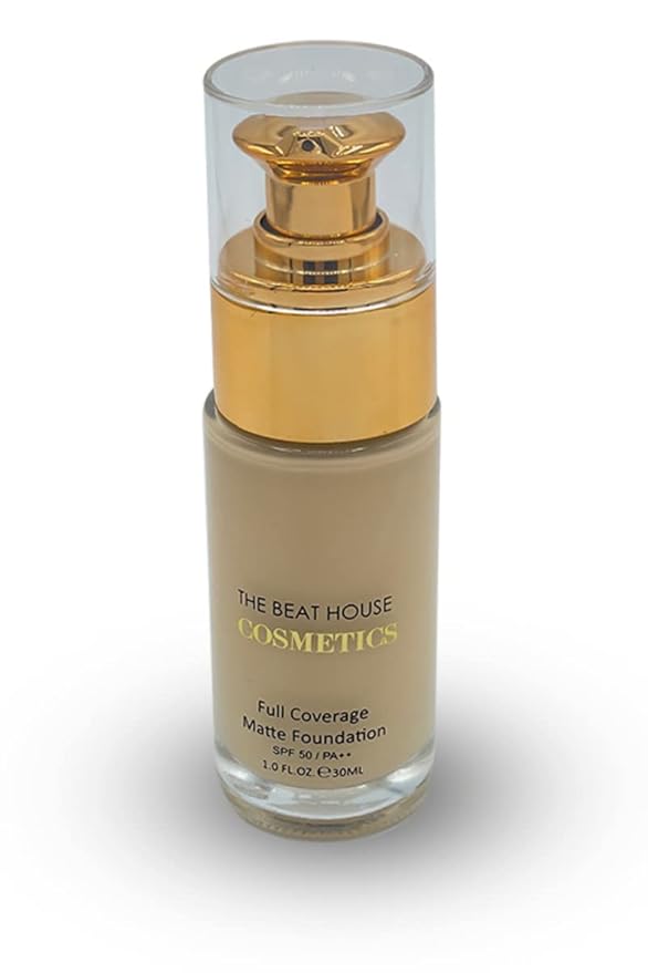 Full Coverage Matte Foundation (Pearl) | SPF 50/ Stay |