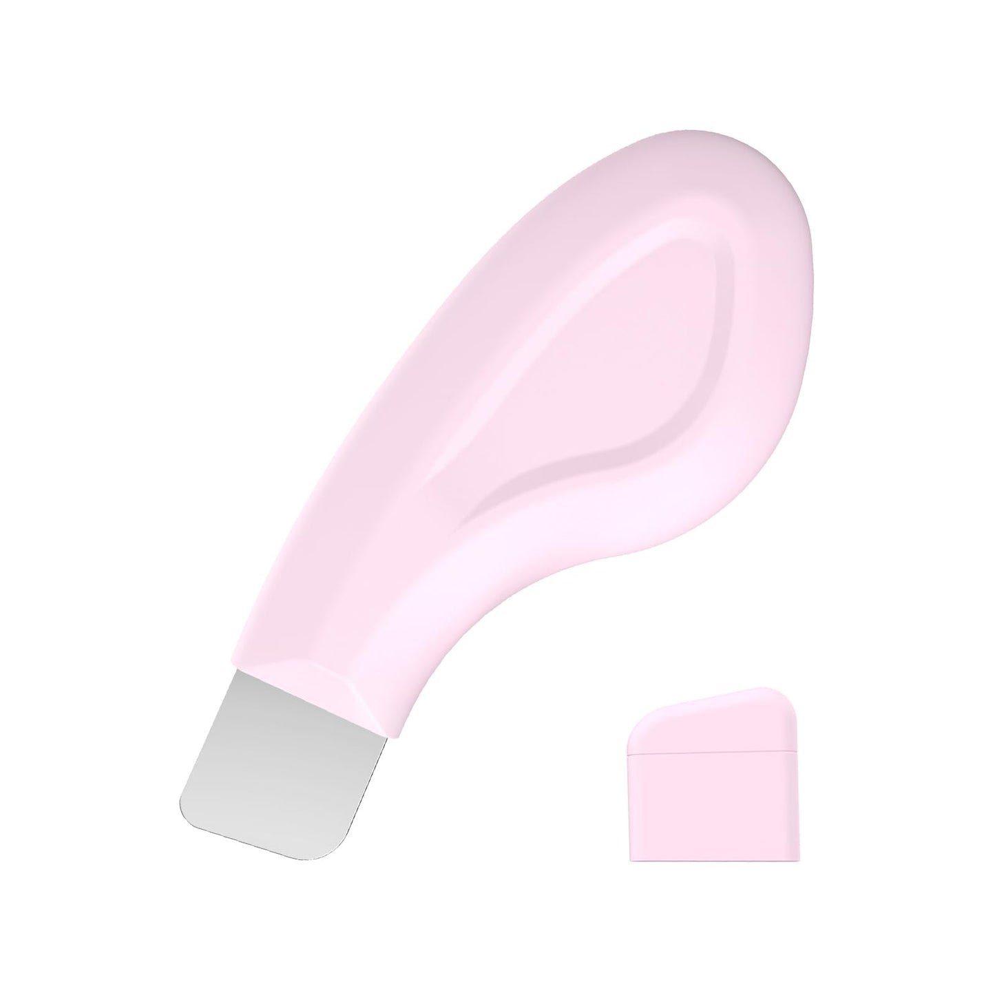 Sookga Blackhead Remover Tool, Silicone Face Scraper for Deep Cleansing, Skin Scrubber Face Spatula, Nose Blackhead Remover, Skin Care Tool for Men and Women (Pink)