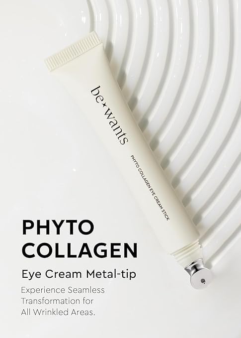 Bewants Under Eye Cream for Puffiness and Bags, Phyto Collagen Firming & Hydrating Treatment – 56.7% Vegan Collagen & Plant-Based Retinol, Refreshing Massage Applicator, 0.67 fl oz (2 Pack)