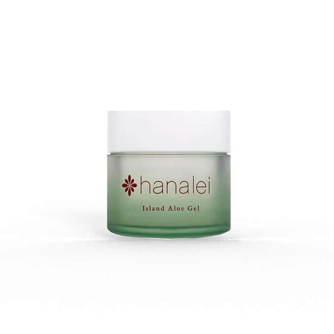 Cruelty-Free and Paraben-Free Cooling Island Aloe Gel by Hanalei - Everyday Moisturizer and After-Sun Care – Full Size (100g)