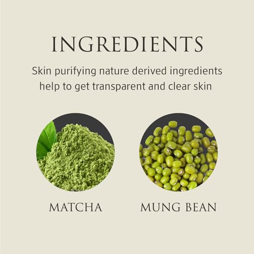YUNJAC Whole Plant Daily Foam & Exfoliant (2.82 oz) – Matcha Facial Cleanser, Gentle Enzyme Foam, Suitable for Sensitive Skin, Korean Skincare, Rich Lather, Makeup Remover