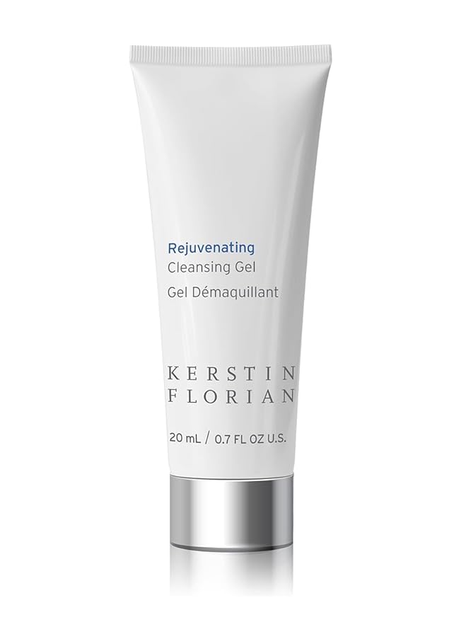Kerstin Florian Rejuvenating Cleansing Gel | Travel Size | Gentle Face Wash Cleanser and Makeup Remover for Women | Gentle Formula Removes Dirt & Oils to Clarify and Brighten Skin, .7 fl oz