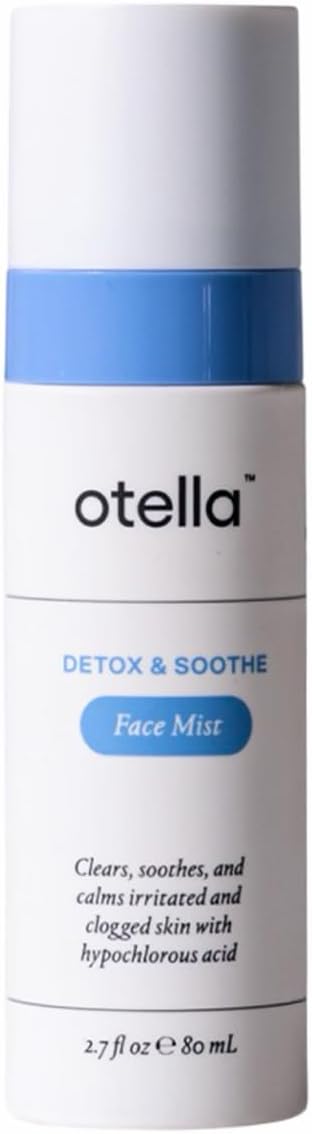 Detox & Soothe Face Mist with Hypochlorous Acid .02% | Reduces Redness & Prevents Breakouts | Balancing & Soothing Toner | Removes Sweat & Oil | Fine Mist | Clean Ingredients | TSA Approved, 2.7 oz