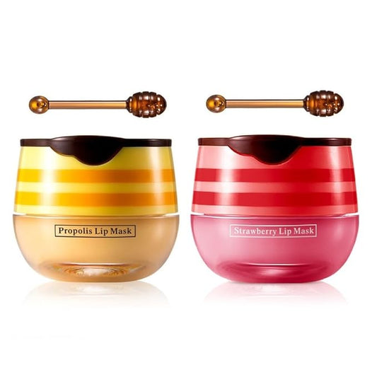 2 Pcs Lip Balm Honey Pot, Balm.