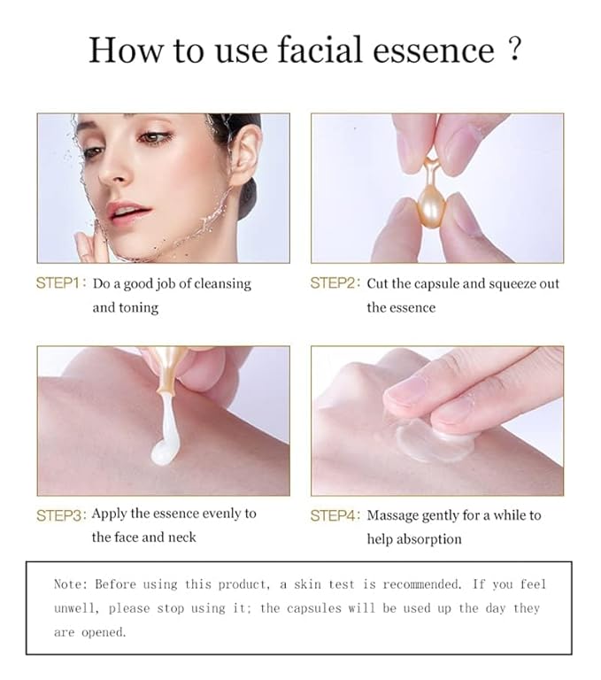 Active Skin Repair, Nourishing Anti Aging Night Serum Capsules for Face - Vitamin E, Supports Facial Skin Brightening and Corrects Dark Spots (1)