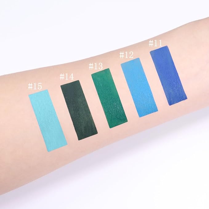 AMY'S DIARY Matte Plum Liquid Lipstick 5Pcs Sets,24-hour Lipstick Light Deep blue green Plum Lip Stain 24 Smudge Waterproof for Women (Set03)