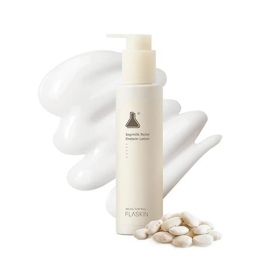 Milky Lotion | Soymilk Relief Protein Lotion | Skin Barrier Support, Hydration, Glow, Brightening | OAT and SOYBEAN EXTRACT, Niacinamide | Dry, Flaky Skin | Korean Skincare | 5.07 fl.oz.