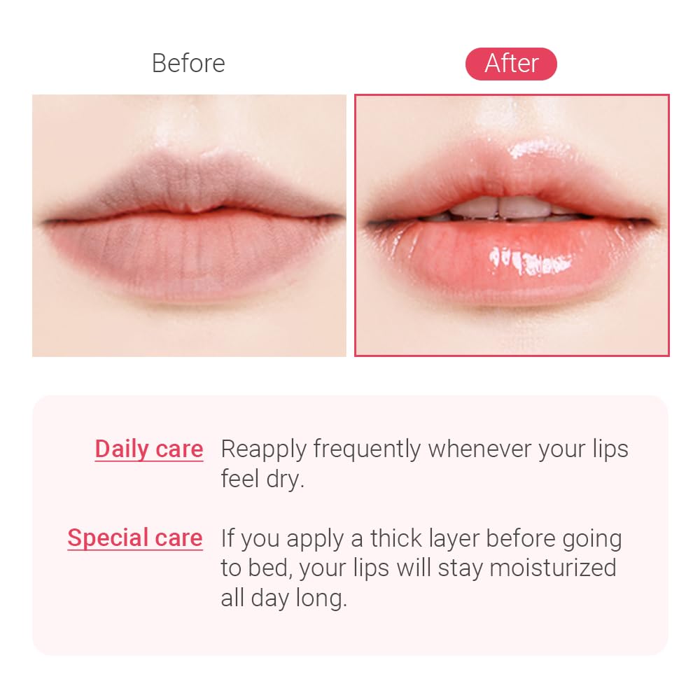 TENZERO Essential Lip Sleeping Pack Berry Polis 15g, Pink Lip Sleeping Mask, Improve Lip Texture, Highly Hydrating, Nourishing, Overnight Treatment Lip Balm, Suitable For All Skin Type
