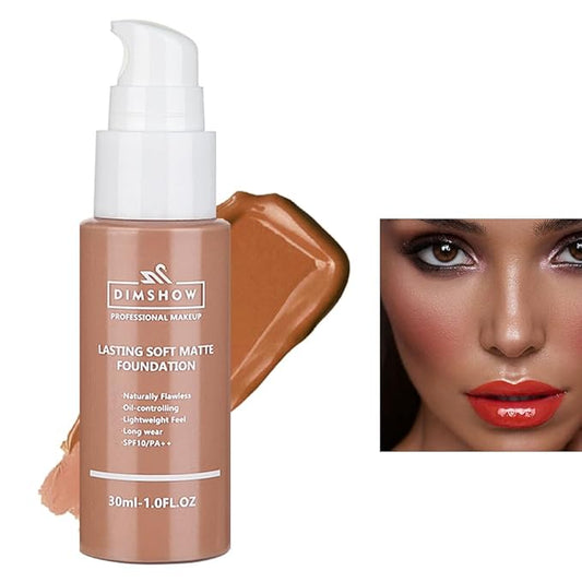 Flawless Matte Liquid Foundation Makeup, Vegan & Cruelty-Free, (09, ) 30ml