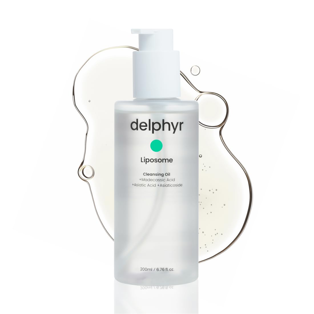 delphyr Liposome Daily Cleansing Oil, Gentle Makeup & Blackhead Remover for Sensitive Skin with Centella Asiatica TECA, Korean Skincare for Trouble Care (6.76 fl. oz., 200ml)