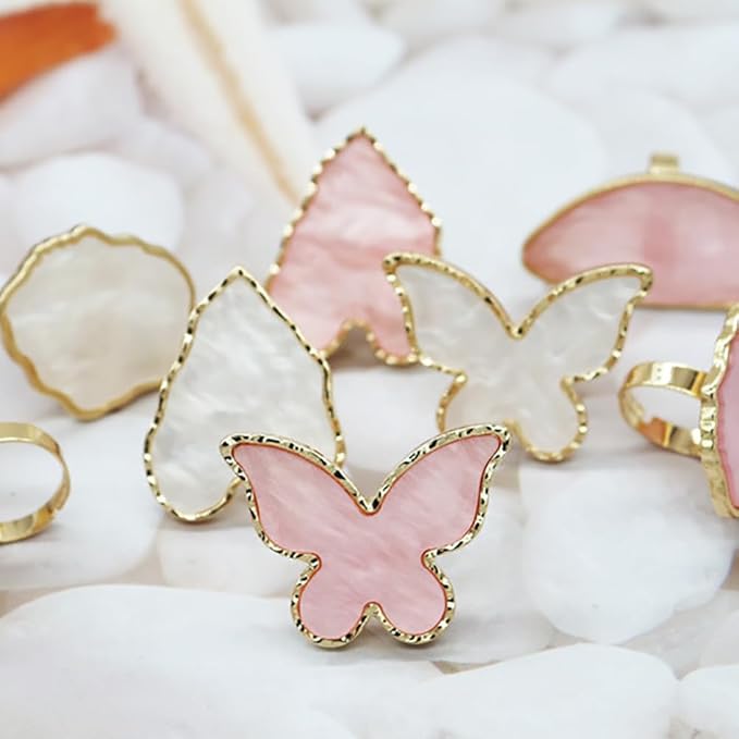 2 Pcs Nail Art Palette Ring Nail Color