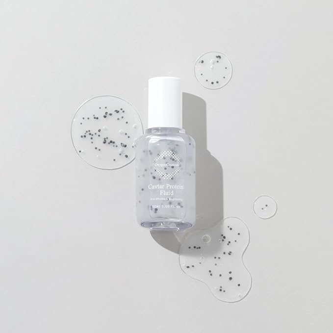 Caviar Protein Fluid – Total Anti-Aging Ampoule with 5% Caviar Extract, Niacinamide & Adenosine, Peptide-Enriched Brightening & Firming Serum for Youthful Radiance. 1.69 fl.oz (50ml)