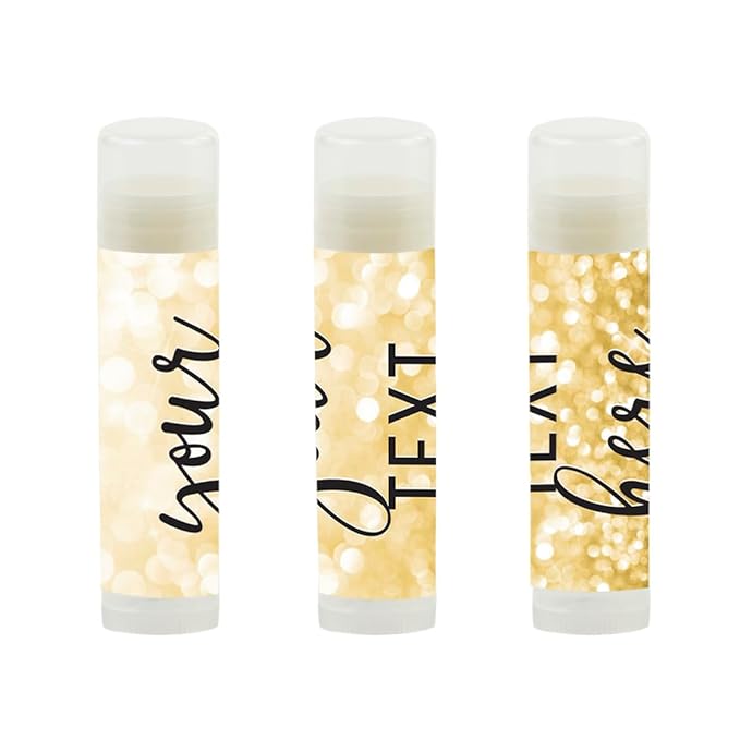 Andaz Press Personalized Lip Balm Party Glitter