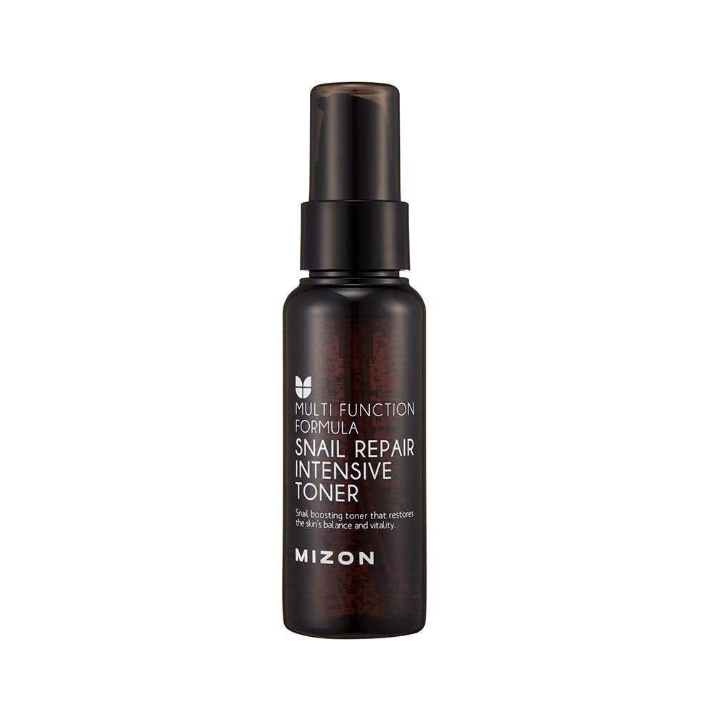 MIZON Snail Line Set, Korean Snail Skincare Essentials Set, Mini Sized Snail Foam Cleanser, Toner, Essence, and All in One Facial Cream to Improve Skin Tone, Fine Wrinkles, Smooth, Moisturize.