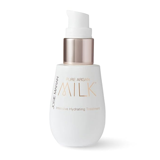Josie Maran Pure Argan Milk - Anti Aging Face Serum with Argan Oil for Long-Lasting Hydration and a Fresh, Radiant Glow - Suitable for Dry, Sensitive Skin (1 Fl Oz)