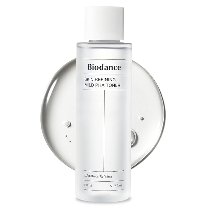 Biodance Skin Refining Mild PHA Toner, Gentle Exfoliating Face Toner for Sensitive Skin with Ceramides & NMF | 5.07 fl.oz,150ml